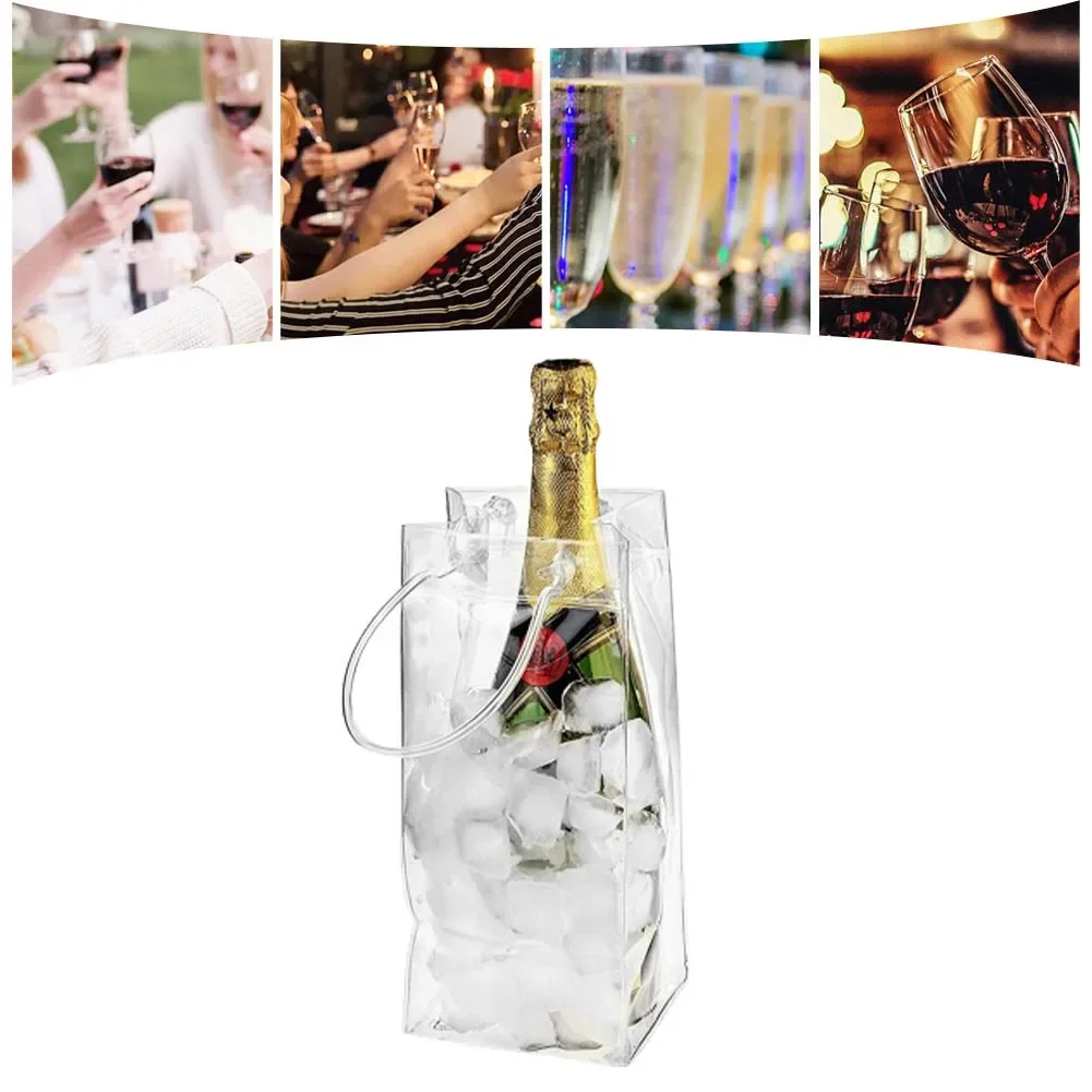Wine Beer Cooler - PVC Leakproof Ice Bag Beer Chiller