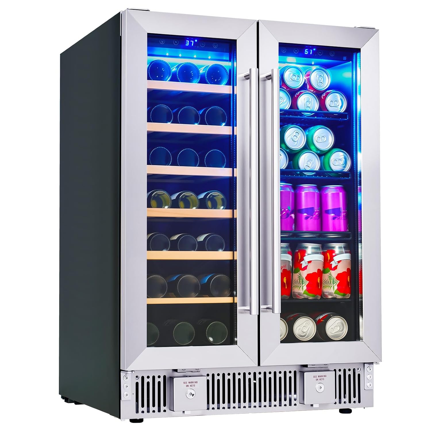 Beverage Refrigerator, 24-Inch - đánh giá và giá Wine Beer Dual Zone