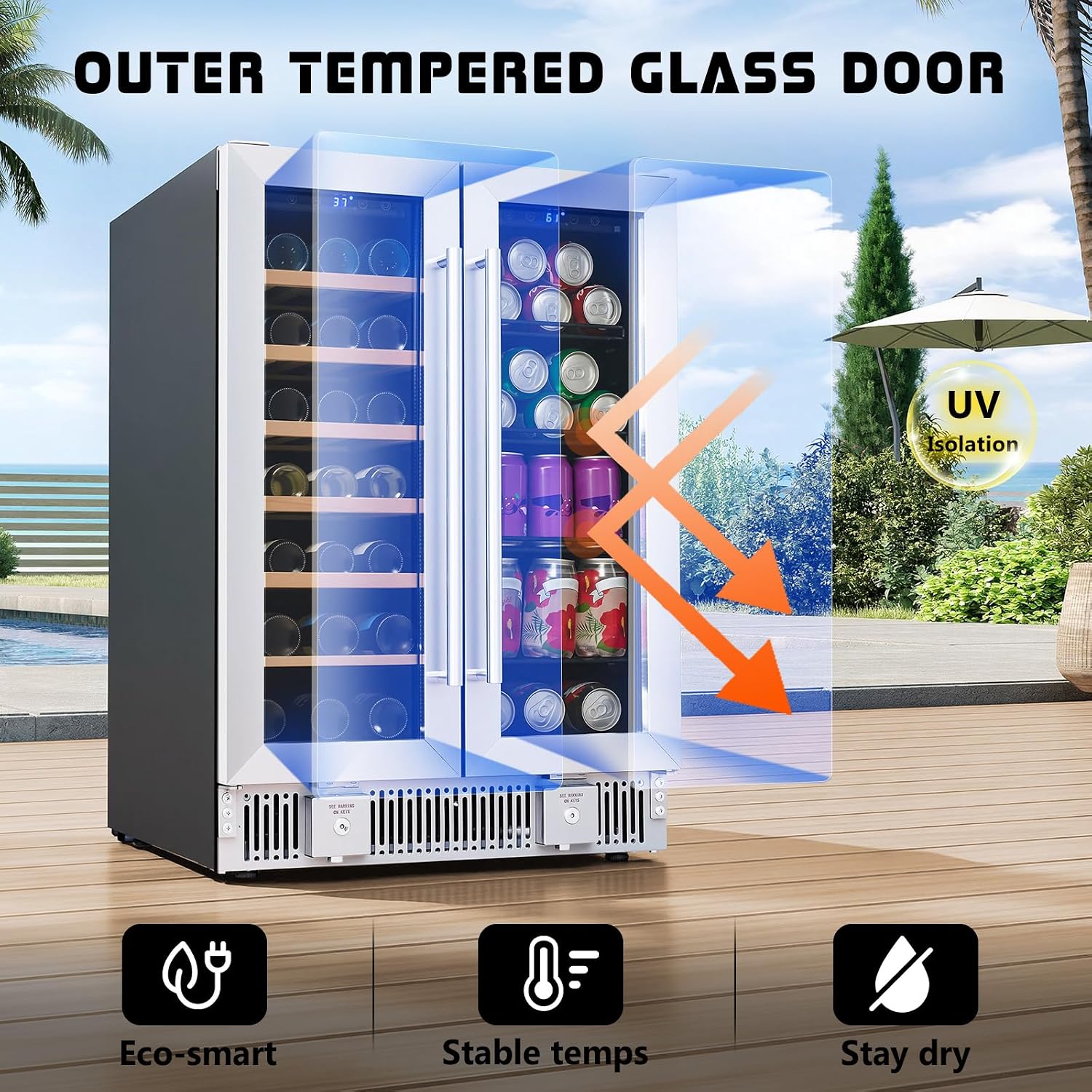 Beverage Refrigerator, 24-Inch - đánh giá và giá Wine Beer Dual Zone