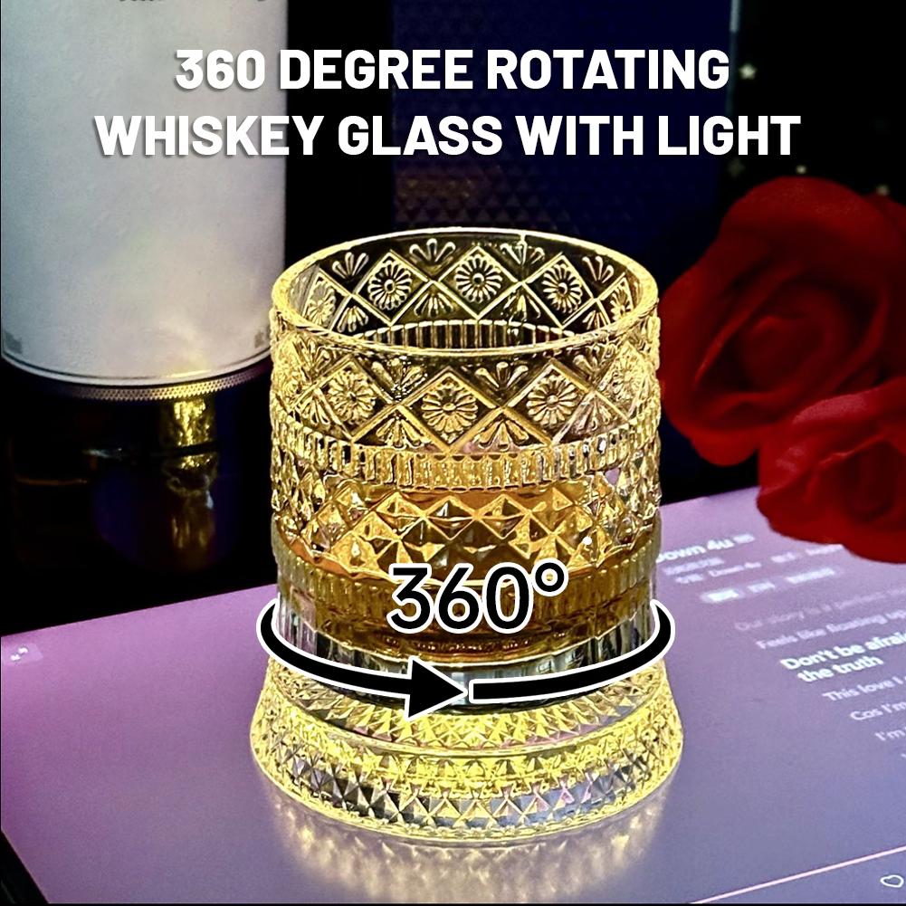 Rotating Whiskey Glass Creativ - đánh giá và giá Wine Beer Glass