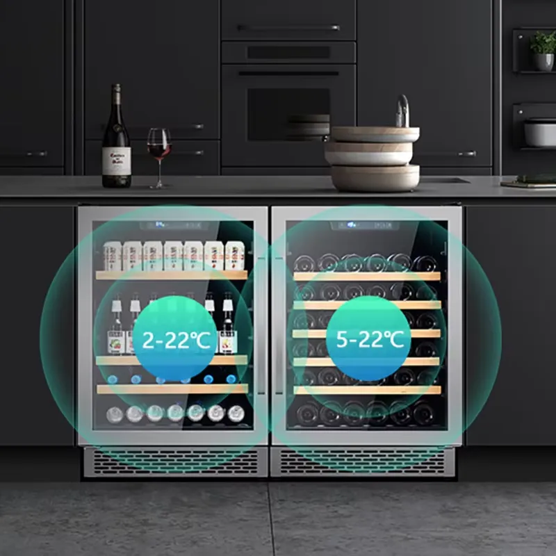 48 Bottle Wine Fridge Dual Gla - đánh giá và giá Wine Beer Dual Zone