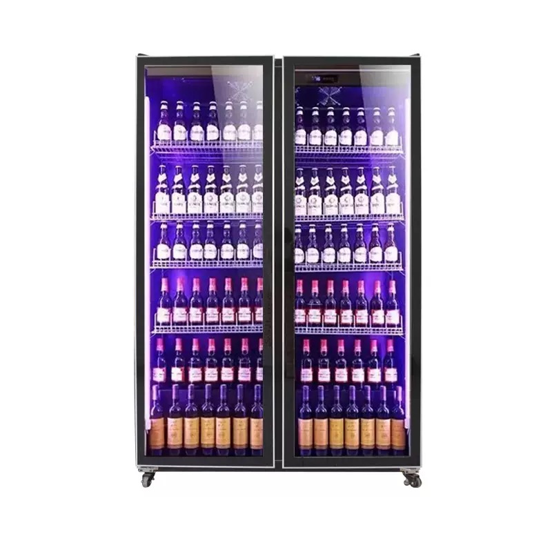 Double Door Air Cooling Refrig - đánh giá và giá Wine Beer Dual Zone