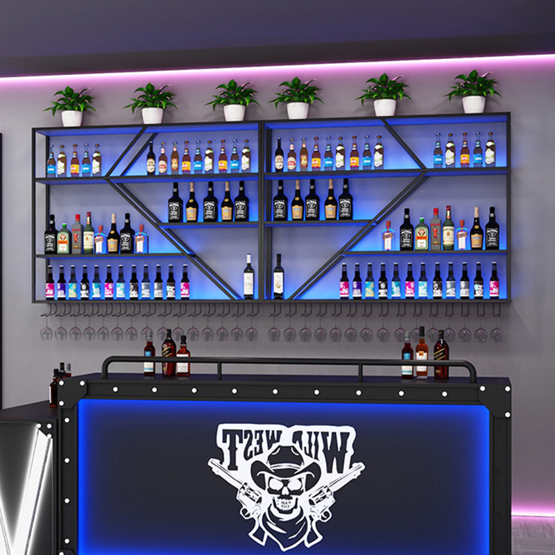 Wrought iron bar bar wall hang - đánh giá và giá Wine Beer Rack