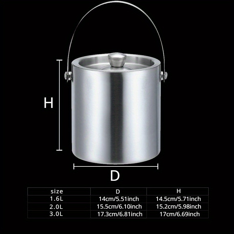 1.6L/2L/3L Stainless Steel Ins - đánh giá và giá Wine Beer Cooler