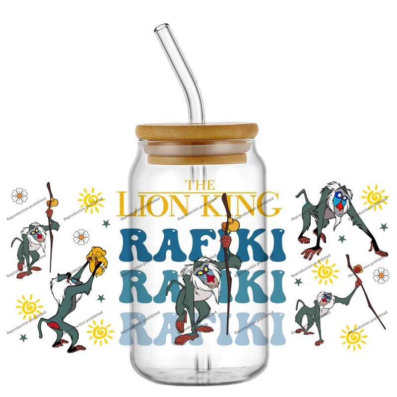 The KING Lion cartoon Characte - đánh giá và giá Wine Beer Glass