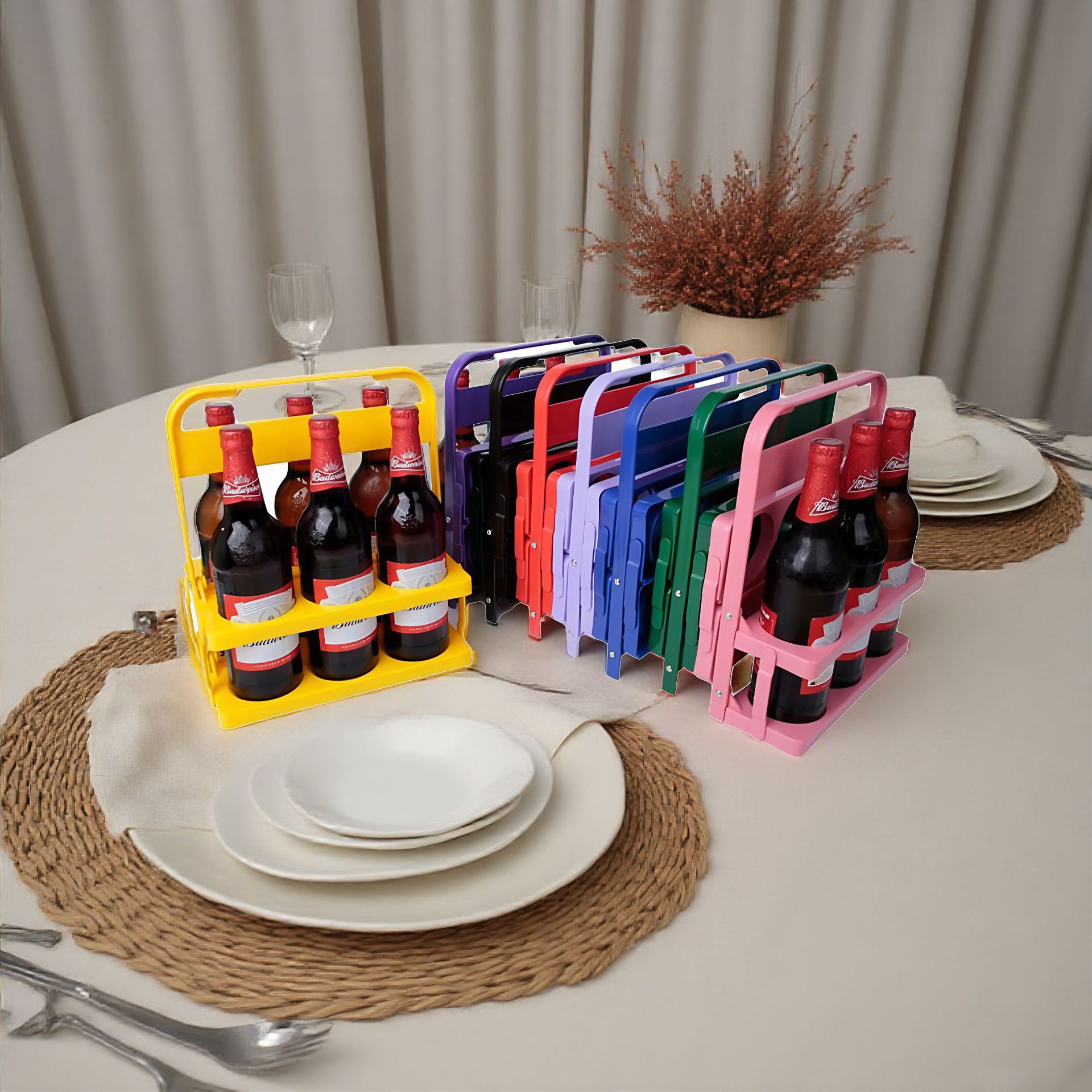 Six-bottle folding wine rack,  - đánh giá và giá Wine Beer Rack