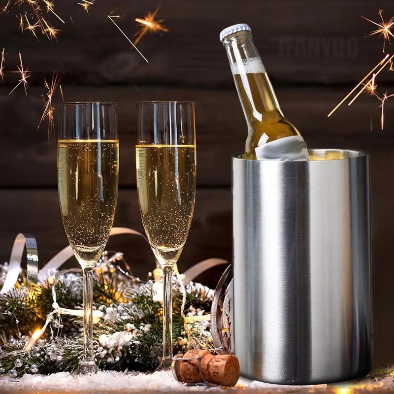 1Pcs Double-Wall Stainless Ste - đánh giá và giá Wine Beer Cooler