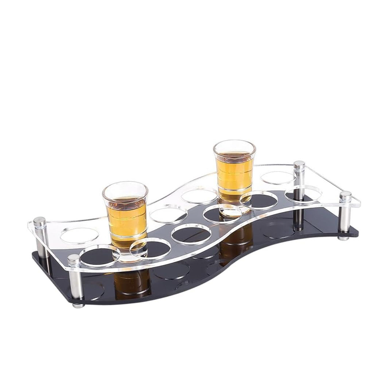 12 Hole Shot Glass Tray Holder - đánh giá và giá Wine Beer Rack