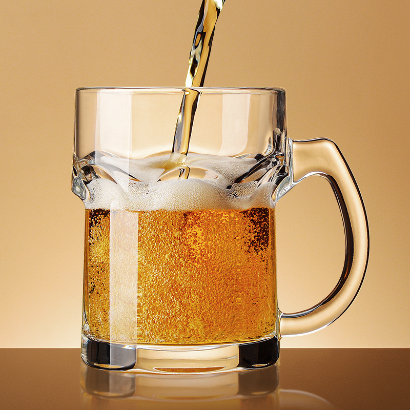 Household beer mug with handle - đánh giá và giá Wine Beer Glass