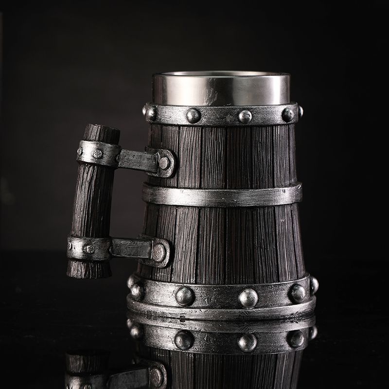 Wood Grain Beer Glass Resin St - đánh giá và giá Wine Beer Glass
