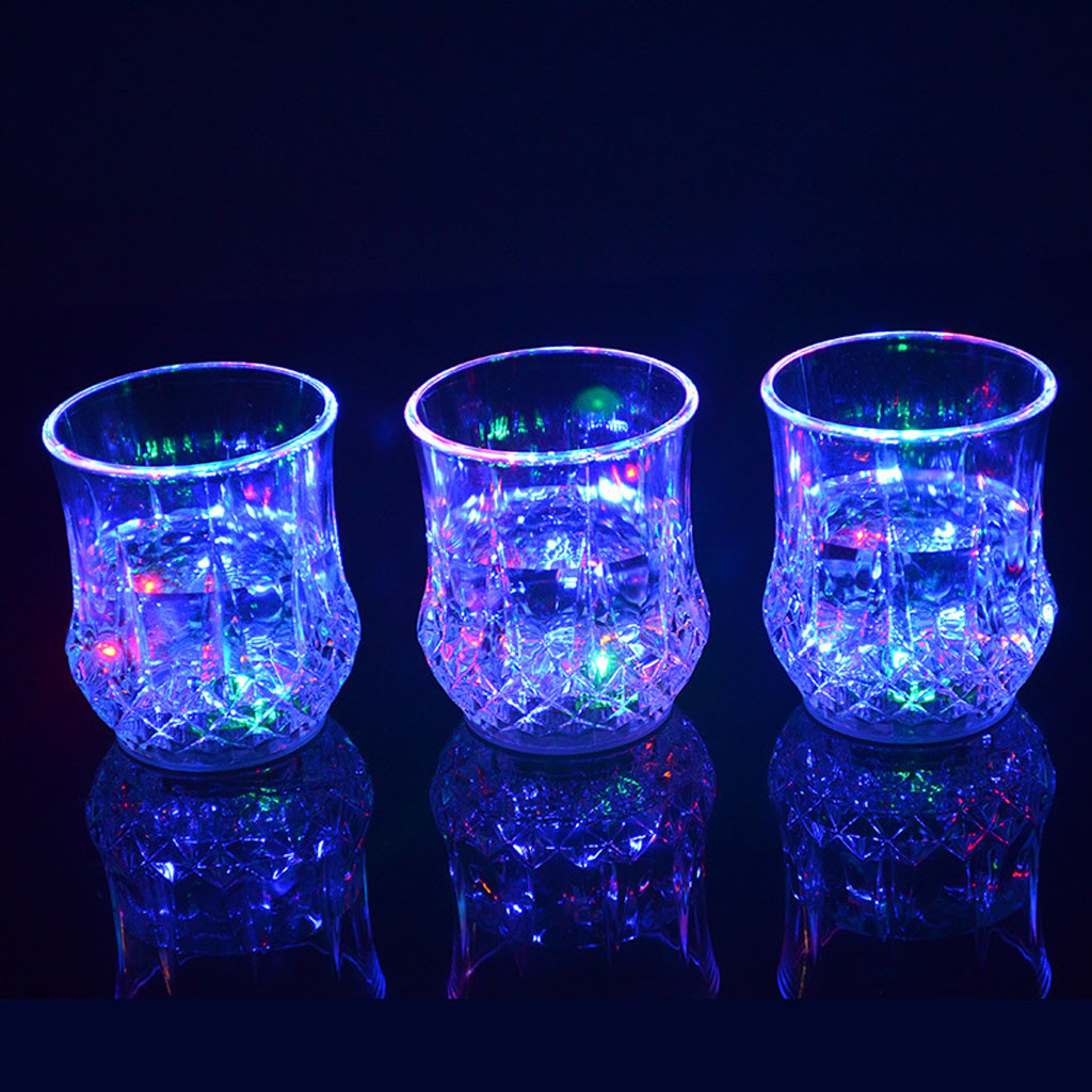 Colored LED Glowing Drink Cup  - đánh giá và giá Wine Beer Glass