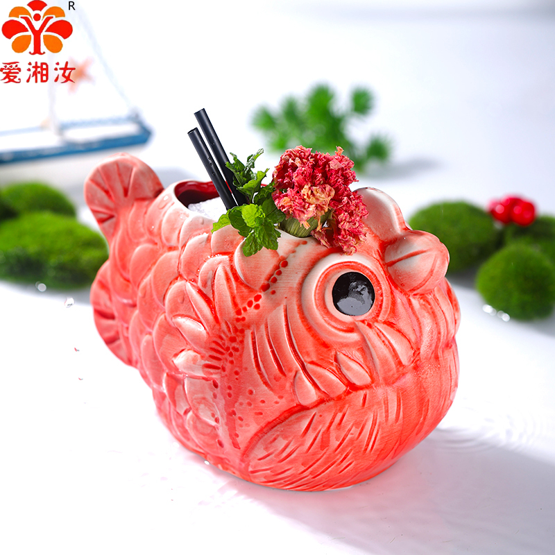 Aixiangru Ins Lưới Đỏ Piranha  - đánh giá và giá Wine Beer Glass