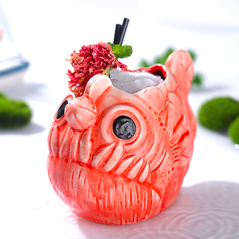 Aixiangru Ins Lưới Đỏ Piranha  - đánh giá và giá Wine Beer Glass