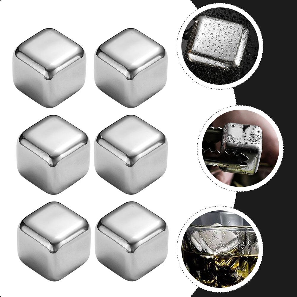 6Pcs Stainless Steel Wine Rock - đánh giá và giá Wine Beer Cooler