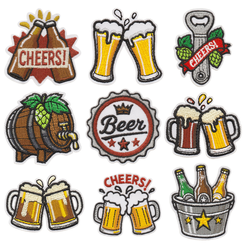 Creative Beer Element Embroide - đánh giá và giá Is Wine And Beer Difference